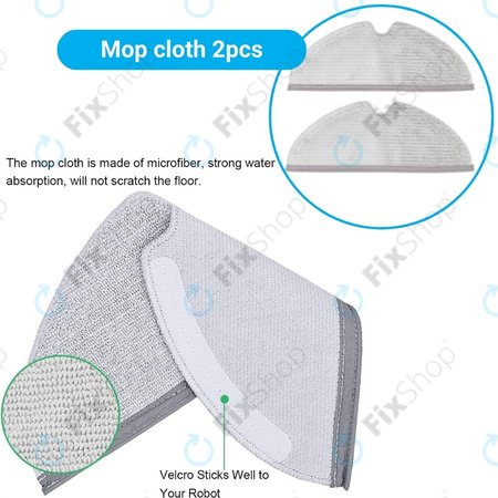 Xiaomi Roborock Q7, Q7+, Q7 Max, Q7 Max+, T8 - Set standard (Alb)