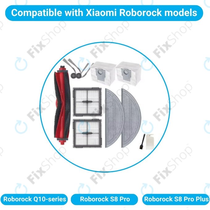 Xiaomi Roborock Q10-series, S8 Pro, S8 Pro Plus - Set complet