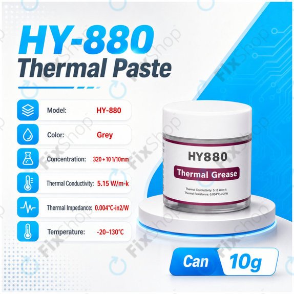 Pastă termoconductoare Halnziye HY880-TU10, 10g