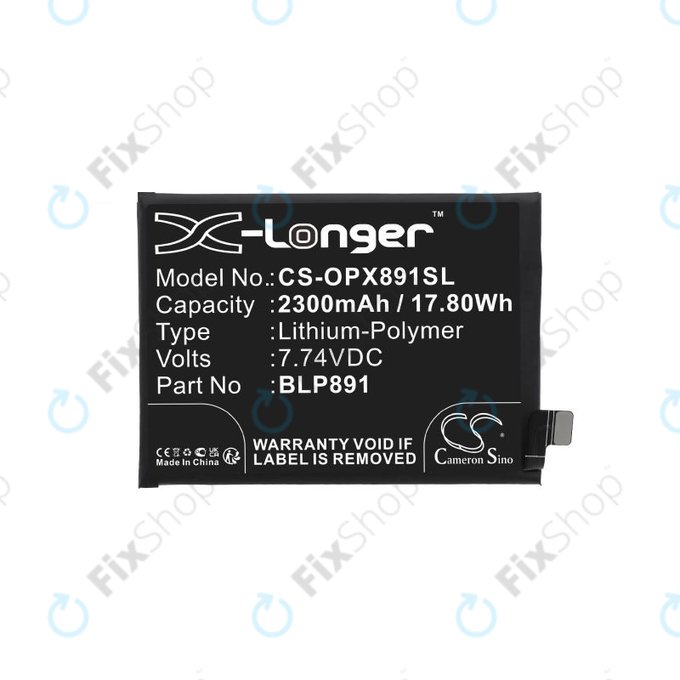 Oppo A52, A72, A92, Find X5 - Baterie BLP891 2300mAh HQ