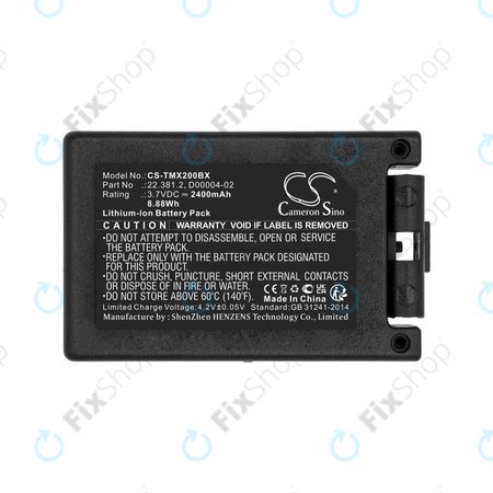 Baterie pentru Tele Radio TG-TXMNL, 2400mAh, Li-Ion, 3.7V, D00004-02, HQ