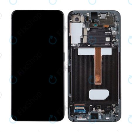Samsung Galaxy S22 S901B - Ecran LCD + Sticlă Tactilă + Ramă (Phantom Black) TFT