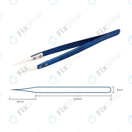 Mechanic CF-11 - Pensetă ceramică rezistentă la căldură cu vârf ascuțit