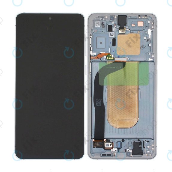 Samsung Galaxy S25 Edge - Ecran LCD + Sticlă Tactilă + Ramă (Titanium Silver) OLED