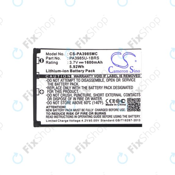 Baterie pentru Toshiba Camileo X200, X400, 1600mAh, Li-Ion, 3.7V, PA3985, HQ