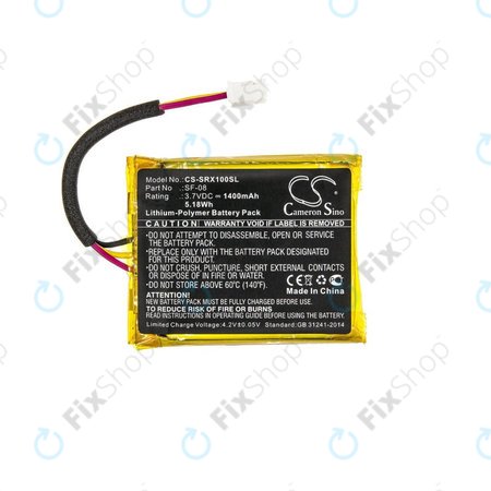 Baterie pentru Sony SRS-XB10, SRS-XB12, WH-L600, 1400mAh, Li-Pol, 3.7V, SF-08, HQ