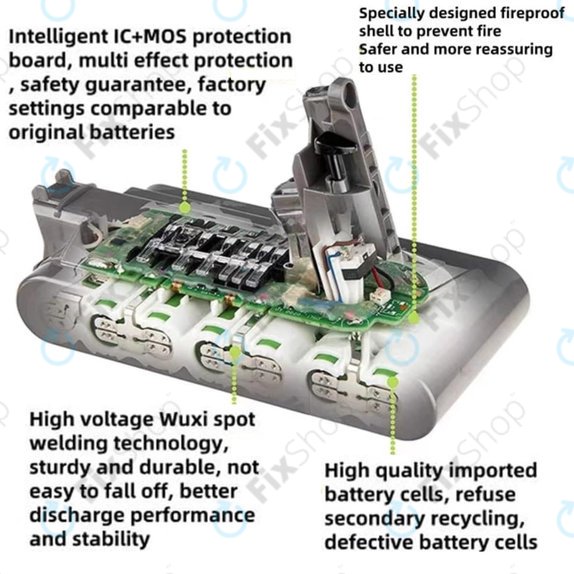 Dyson V12 - Baterie 965470-01 Li-Ion 25.2V 2500mAh