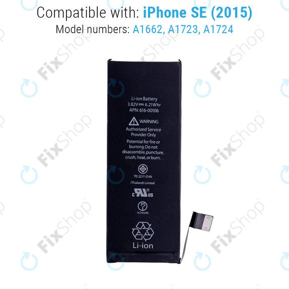 Baterie pentru iPhone SE, 1624mAh
