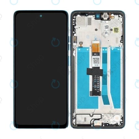 Motorola Moto G75 5G - Ecran LCD + Sticlă Tactilă + Ramă (Aqua Blue) - 5D68C29067 Genuine Service Pack