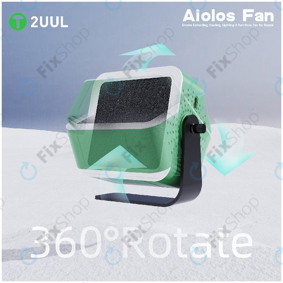 Extractor de fum și ventilator de răcire cu iluminare LED, 2UUL DA98