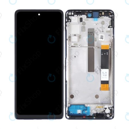 Motorola Moto G200 XT2175 - Ecran LCD + Sticlă Tactilă + Ramă (Black) TFT