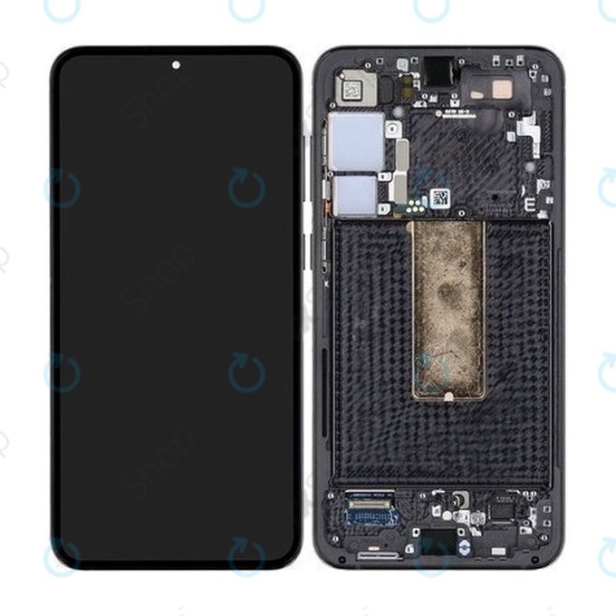 Samsung Galaxy S23 Plus S916B - Ecran LCD + Sticlă Tactilă + Ramă (Phantom Black) - GH82-30478A, GH82-30476A, GH82-30477A Genuine Service Pack