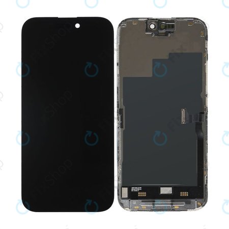 Apple iPhone 15 Pro - Ecran LCD + Sticlă Tactilă + Ramă Soft OLED FixPremium