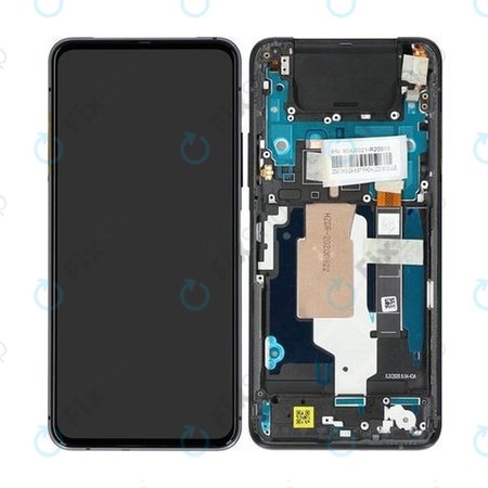 Asus Zenfone 7 ZS670KS, 7 Pro ZS671KS - Ecran LCD + Sticlă Tactilă + Ramă (Aurora Black) - 90AI0021-R20010 Genuine Service Pack