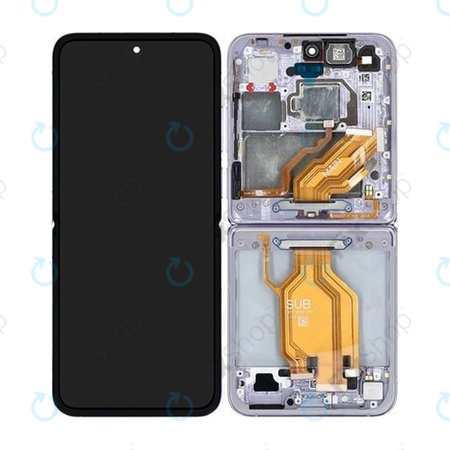 Xiaomi Mix Flip 2405CPX3DC - Ecran LCD + Sticlă Tactilă + Ramă (Purple) - 560003000N800 Genuine Service Pack