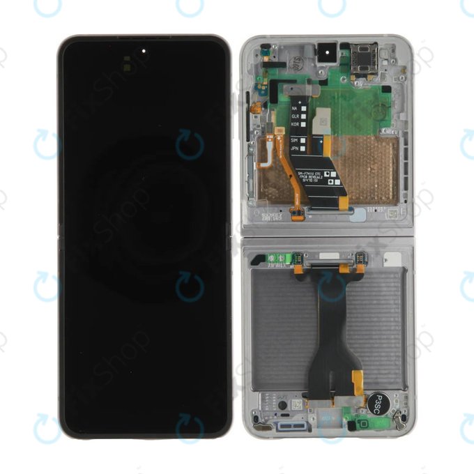 Ecran OLED pentru Samsung Z Flip 6 F741B, Sticlă tactilă cu ramă, GH82-35014A, Genuine Service Pack