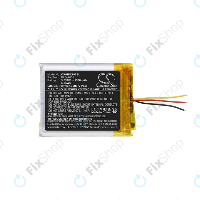 Baterie pentru HyperX Cloud Flight, Cloud Alpha, 1500mAh, Li-Pol, 3.7V, PL644050, HQ