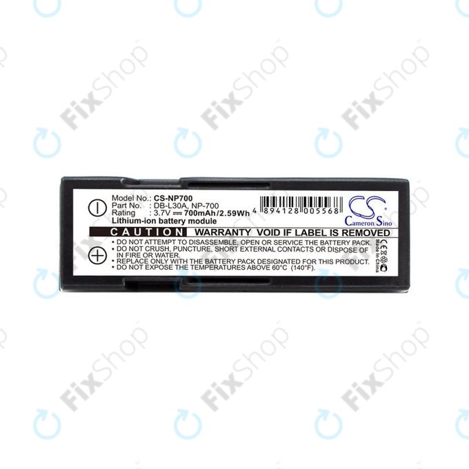 Baterie pentru Minolta Dg-X50-K, Pentax Optio Z10, Samsung L77, Sanyo, 700mAh, Li-Ion, 3.7V, NP-700, HQ