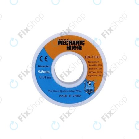 Mechanic HX-T100 - Sârmă de lipit vârf Sn/Pb - 0,5 mm