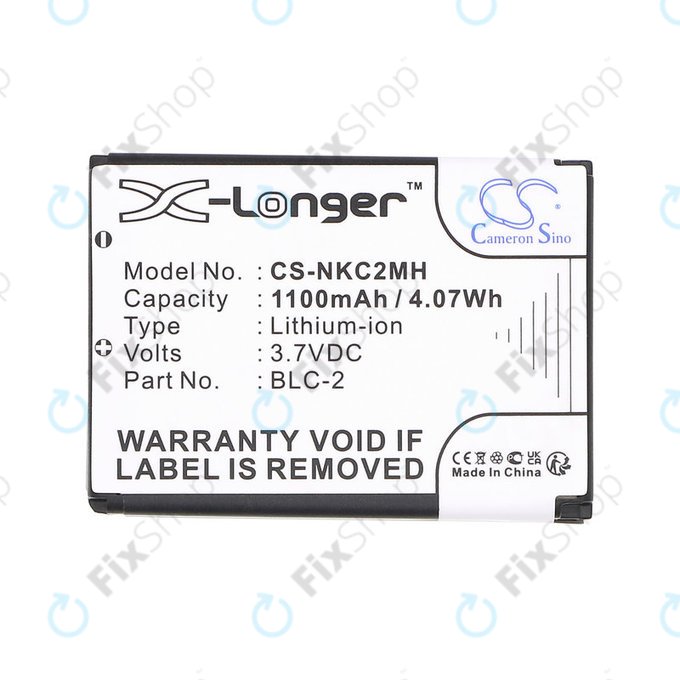 Baterie pentru Nokia 3310, 3330, 1220, 1260, 3560, 5510, 6650, 6800, BLC-2, Li-ion, 3.7V, 1100mAh, HQ