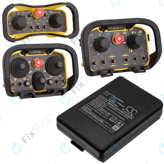 Baterie pentru Autec Funkfernsteuerung Air, Modular AJM, 1400mAh, Li-Ion, 7.4V, LPM02, HQ
