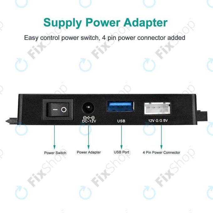 Adaptor USB 3.0 la SATA / IDE pentru HDD/SSD de 2.5" și 3.5" și unități optice