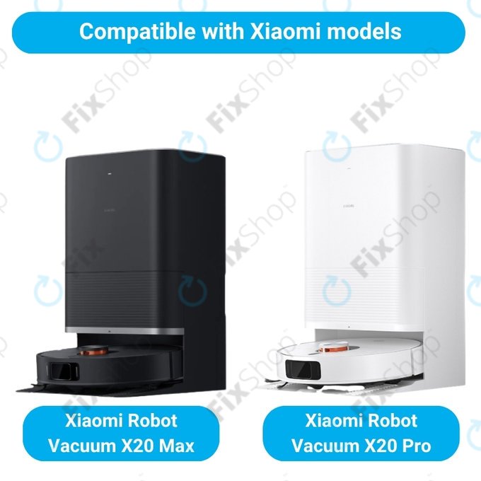 Set de piese de schimb pentru Xiaomi Robot Vacuum X20 Max, X20 Pro (1x Perie principală, 2x Filter, 2x Perie laterală)