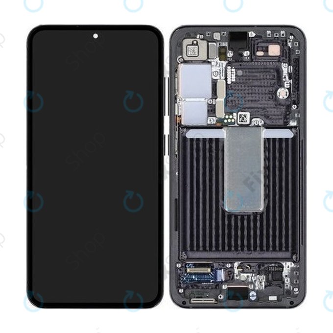 Samsung Galaxy S23 S911B - Ecran LCD + Sticlă Tactilă + Ramă (Phantom Black) - GH82-30481A, GH82-30480A Genuine Service Pack