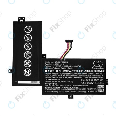 Baterie pentru Asus VivoBook Flip TP501, TP501UA, 4000mAh, Li-Pol, 7.6V, C21N1518, HQ