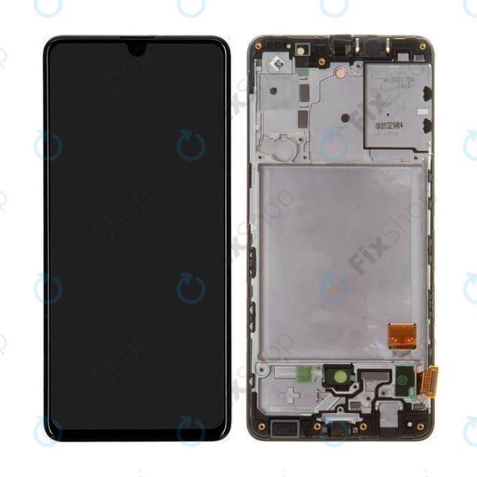 Samsung Galaxy A41 A415F - Ecran LCD + Sticlă Tactilă + Ramă (Prism Crush Black) - GH82-22860A, GH82-23019A Genuine Service Pack