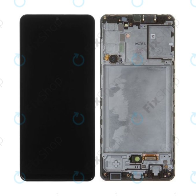 Samsung Galaxy A31 A315F - Ecran LCD + Sticlă Tactilă + Ramă (Prism Crush Black) - GH82-22905A, GH82-22761A, GH82-24406A, GH82-24455A Genuine Service Pack