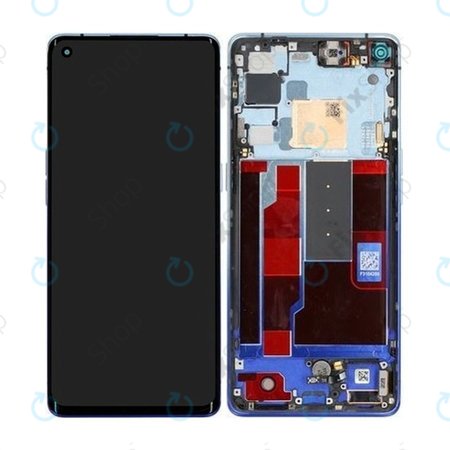Oppo Find X2 Neo - Ecran LCD + Sticlă Tactilă + Ramă (Starry Blue) - 4904018 Genuine Service Pack