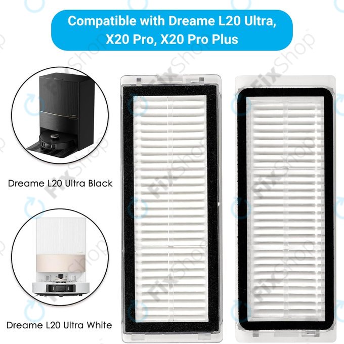 Filtru HEPA, 2 buc. pentru Xiaomi Dreame L20 Ultra, X20 Pro, X20 Pro Plus