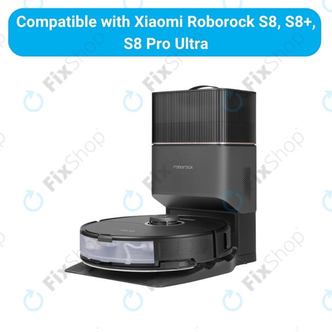 Set de piese de schimb pentru Xiaomi Roborock S8, S8+, S8 Pro Ultra (2 perechi de perii principale, 4x Filter, 4x Perie laterală – neagră, 4x Mop, 4x Sac de praf)