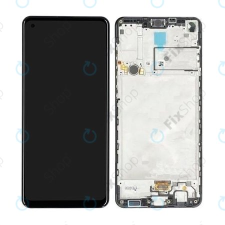 Samsung Galaxy A21s A217F - Ecran LCD + Sticlă Tactilă + Ramă (Black) - GH82-22988A, GH82-23137A , GH82-24641A, GH82-24642A, GH82-23089A Genuine Service Pack