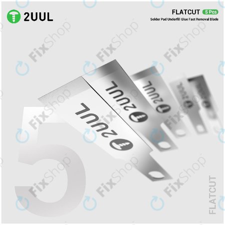 Lame pentru îndepărtarea adezivului underfill, tăietură plată, 2UUL DA28, 5 buc/pachet