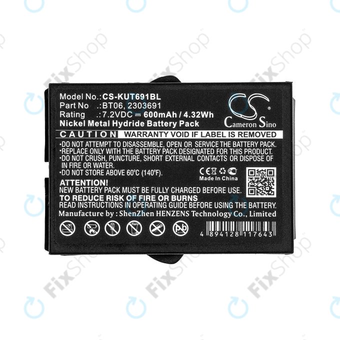 Baterie pentru Ikusi TM60, 61, 62, 600mAh, Ni-MH, 7.2V, BT06, HQ