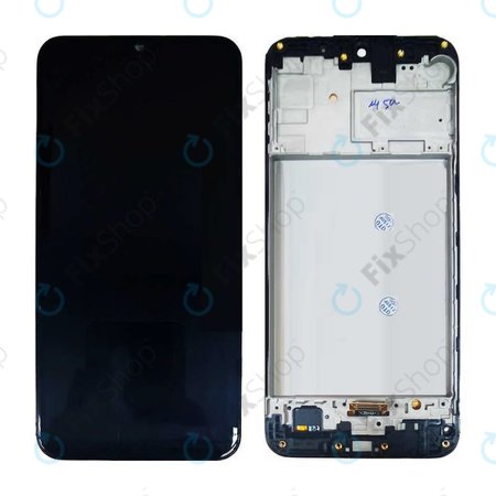 Samsung Galaxy M21 M215F - Ecran LCD + Sticlă Tactilă + Ramă (Black) TFT