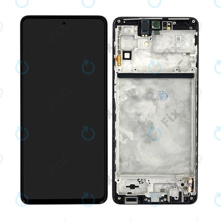 Samsung Galaxy M53 5G M536B - Ecran LCD + Sticlă Tactilă + Ramă (Black) - GH82-28812A, GH82-28895A Genuine Service Pack