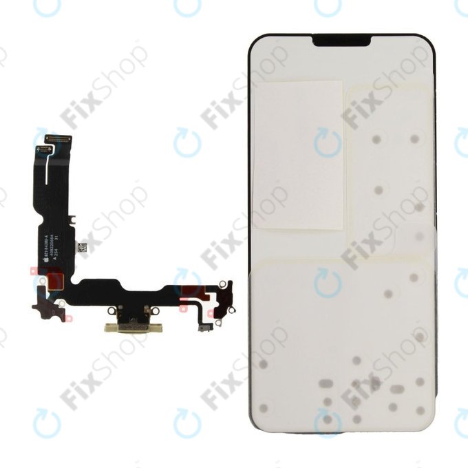 Conector de Încărcare + Cablu Flex pentru iPhone 15 Plus | Yellow | 923-12774 | Genuine Apple