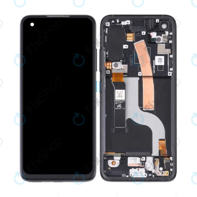 Asus Zenfone 8 ZS590KS - Ecran LCD + Sticlă Tactilă + Ramă (Obsidian Black) TFT