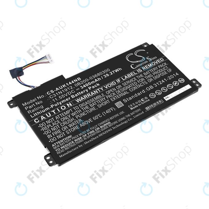 Baterie pentru Asus Vivobook 14, E510, 3400mAh, Li-Pol, 11.55V, C31N1912, HQ