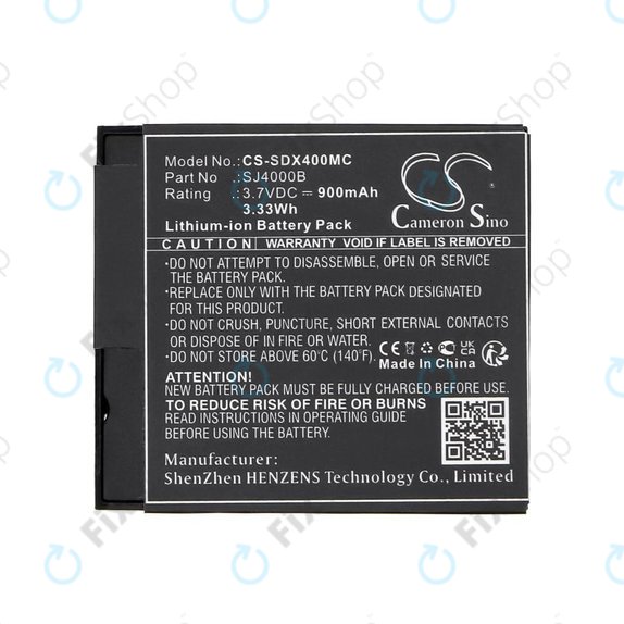 Baterie pentru SJCAM SJ4000, SJ5000, 900mAh, Li-Ion, 3.7V, SJ4000B, HQ