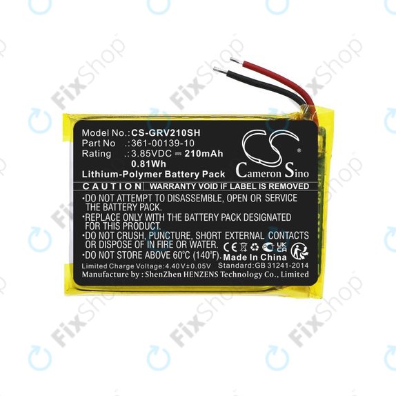 Baterie pentru Garmin Venu 2, 210mAh, Li-Pol, 3.85V, 361-00139-10, HQ
