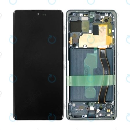 Samsung Galaxy S10 Lite G770F - Ecran LCD + Sticlă Tactilă + Ramă (Prism Black) OLED