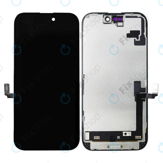 Ecran In-Cell FHD pentru iPhone 16, Sticlă tactilă cu ramă, FixPremium