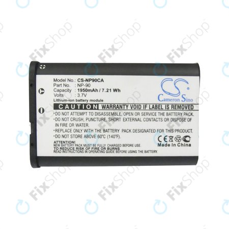 Baterie pentru Casio Exilim EX-H10, EX-FH100, EX-H15, EX-Z2000, EX-H20G, 1950mAh, Li-Ion, 3.7V, NP-90, HQ