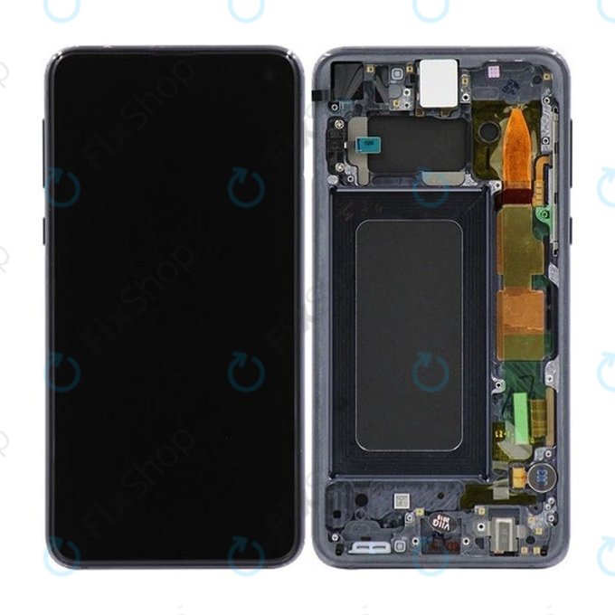 Samsung Galaxy S10e G970F - Ecran LCD + Sticlă Tactilă + Ramă (Prism Black) TFT