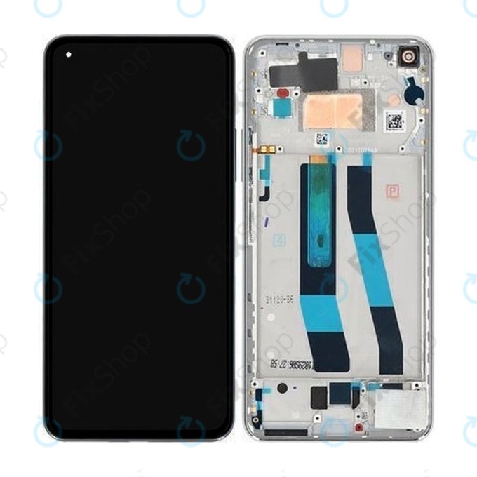 Xiaomi 11 Lite 5G NE 2109119DG 2107119DC - Ecran LCD + Sticlă Tactilă + Ramă (Snowflake White) - 5600040K9D00 Genuine Service Pack