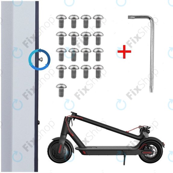 Xiaomi Mi Electric Scooter 1S, 2 M365, Essential, Pro, Pro 2 - Șuruburi Inferioareho Carcasău Baterii - Fir M3 (17buc)